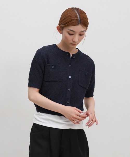 「select MOCA」 ニットカーディガン FREE ベージュ レディース_画像6