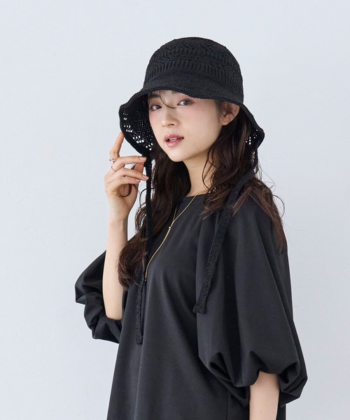 「mil」 帽子 ONE SIZE オフホワイト レディース_画像7