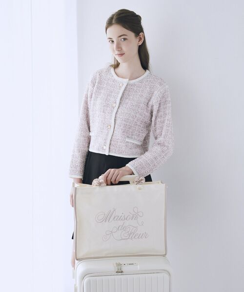 Maison de FLEUR（メゾンドフルール） トートバッグ 大きめ ロゴ刺繍
