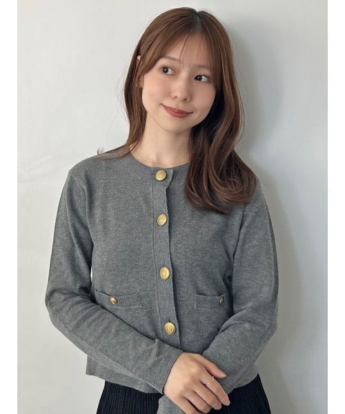 SNIDEL（スナイデル） ニットカーディガン ONE SIZE ネイビー