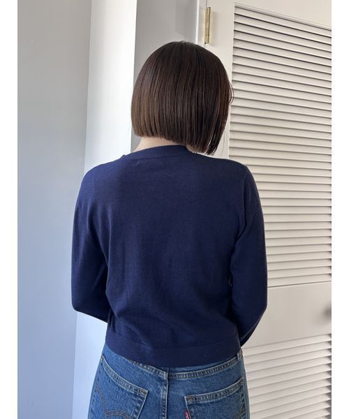 SNIDEL（スナイデル） ニットカーディガン ONE SIZE ネイビー