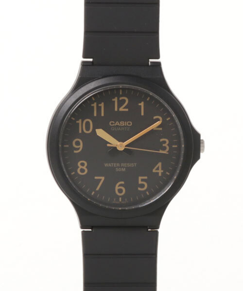 ラバーベルト アナログ時計 ブラック CASIO（カシオ） 腕時計 カシオ / クォーツ 腕時計 ラバーベルト 5気圧