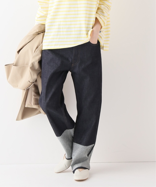 ワイドパンツ ジーンズ デニム デニムパンツ TRADITIONAL WEATHERWEAR BI COLOR デニムパンツ レディース