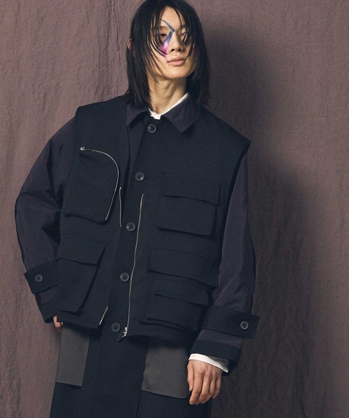 ベスト 《ユニセックスアイテム》マルチファブリックユーティリティ