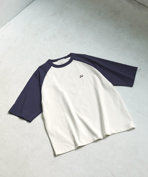 EMMA CLOTHES（エマクローズ） tシャツ チェーン刺繍ルーズラグラン