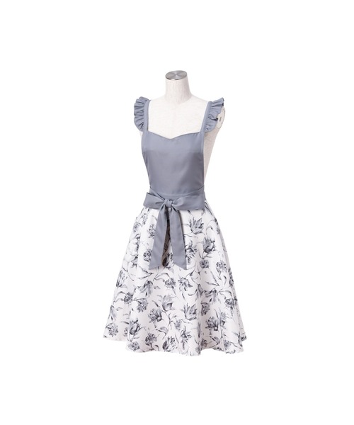 Francfranc（フランフラン） エプロン リリア フルエプロン グレー