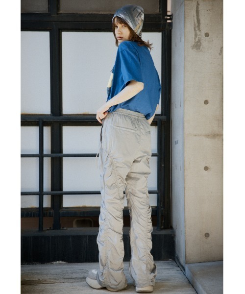 SLY（スライ） スラックス パンツ ASYMMETRY GATHER PT アシンメトリー