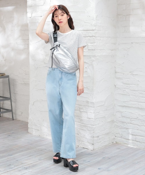 Honeys tシャツ コンパクトショート丈クロップド丈Tシャツ