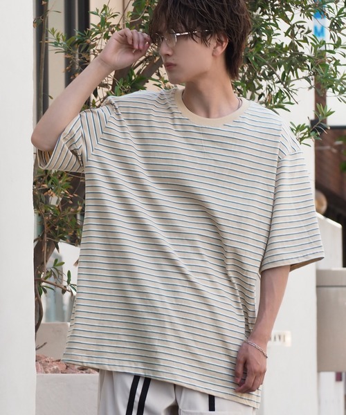 improves（インプローブス） tシャツ マイクロ ボーダーTシャツ メンズ
