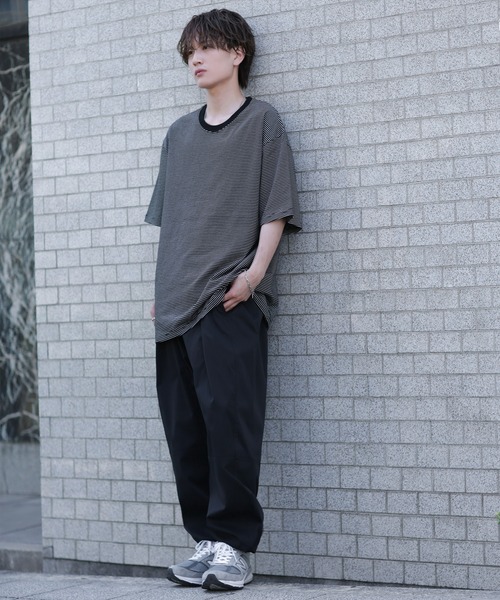 BLACK MEANS ボーダー シャツ サイズ4 送料無料 th-00660_14.jpg