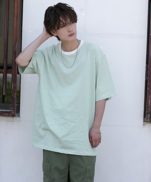 improves（インプローブス） tシャツ マイクロ ボーダーTシャツ メンズ