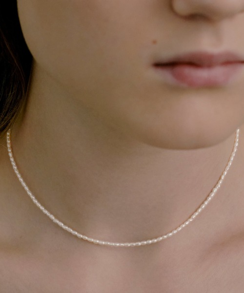 ネックレス 「les bonbon」blanc pearl choker/ブラン パール チョーカー レディースの画像