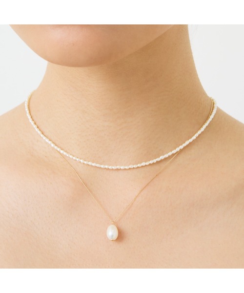 les bonbon（ルボンボン） ネックレス 「les bonbon」blanc pearl