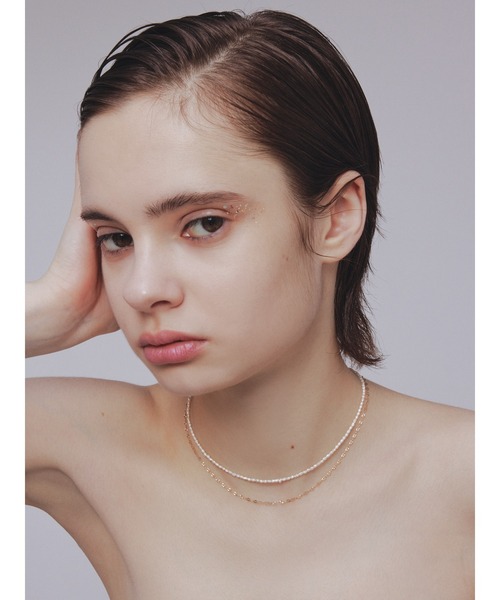 ネックレス 「les bonbon」blanc pearl choker/ブラン パール チョーカー レディースの画像