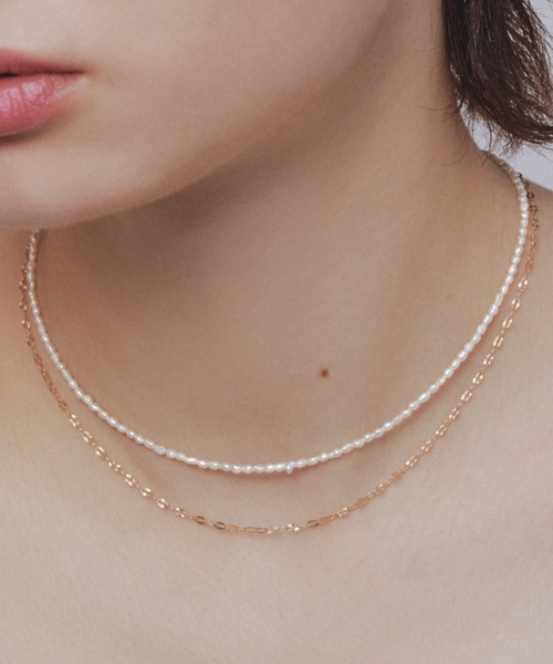 les bonbon（ルボンボン） ネックレス 「les bonbon」blanc pearl