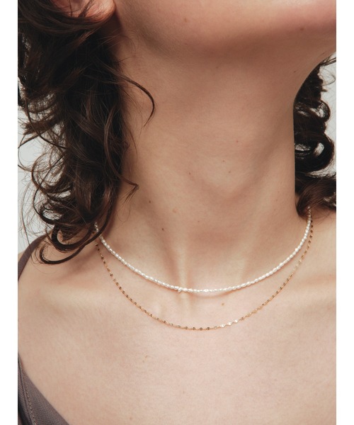 ネックレス 「les bonbon」blanc pearl choker/ブラン パール チョーカー レディースの画像