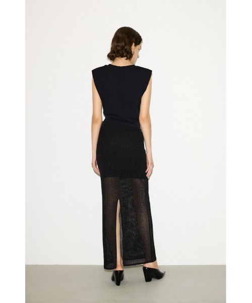 carvenカルヴェン スリットロングスカート THROW by SLY スカート CROCHET SLIT L/SK クロシェ スリット