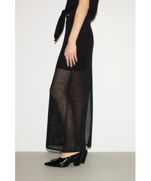 THROW by SLY スカート CROCHET SLIT L/SK クロシェ スリット ロング