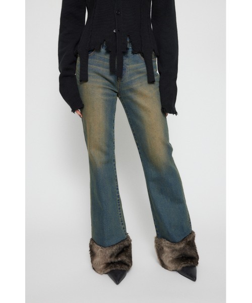 LAGUA GEM デニム セール】PLEATS DOCKING LOOSE デニム（デニムパンツ）｜LAGUA