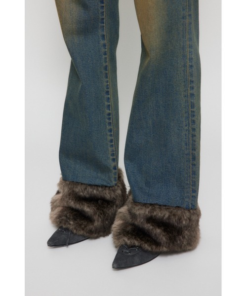 laguagem FAUX FURデニム FAUX FUR フレアデニム（デニムパンツ）｜LAGUA GEM
