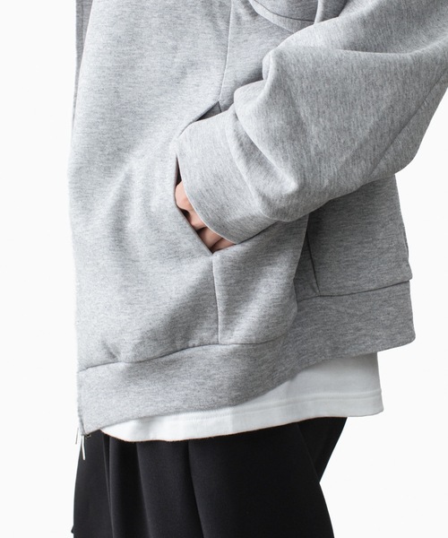 ATTACHMENT（アタッチメント） パーカー CO/PE ダブルニット ジップ