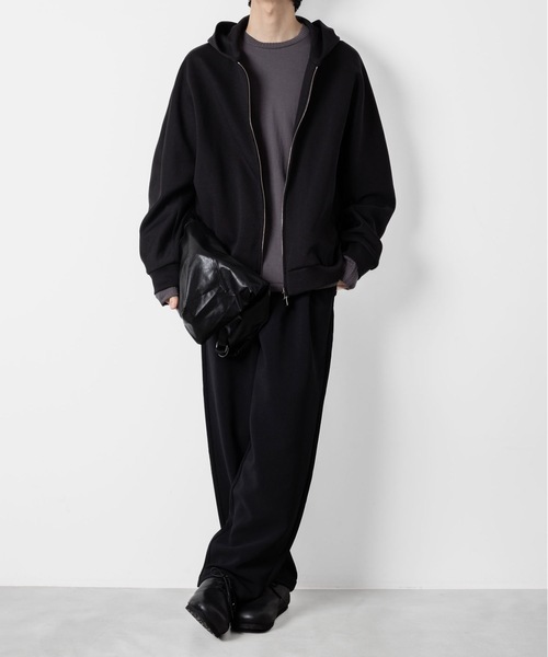ATTACHMENT（アタッチメント） パーカー CO/PE ダブルニット ジップ
