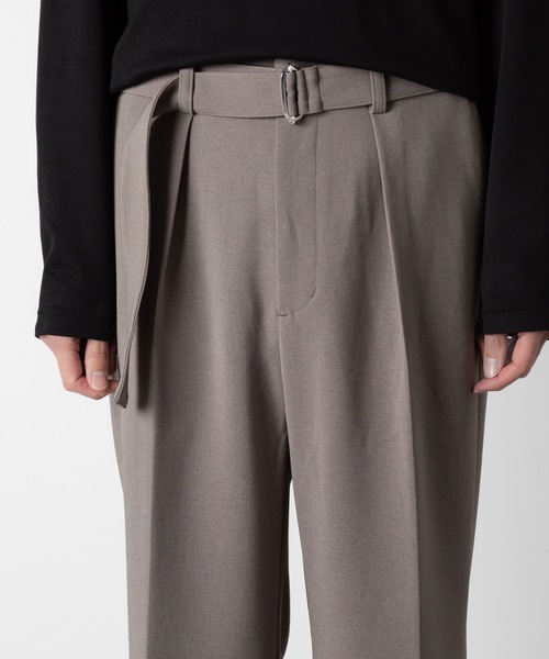 ATTACHMENT スラックス PE ストレッチダブルクロス ベルテッド