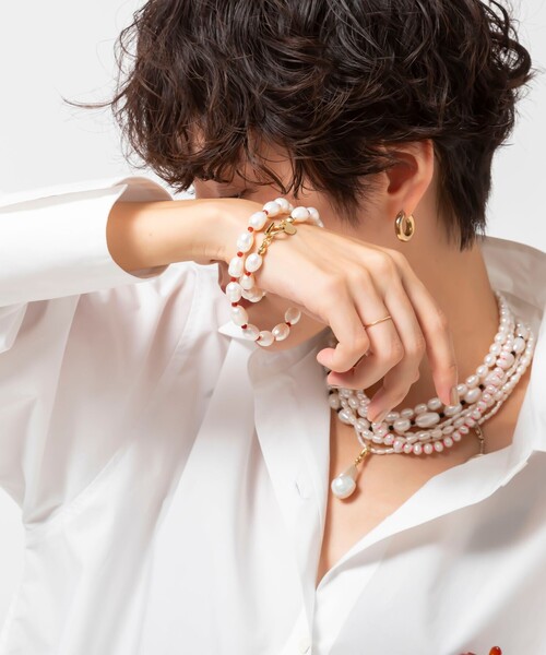 【未使用品】 NOLLEY'S チャーム レディース バロックパールチャーム アクセサリー