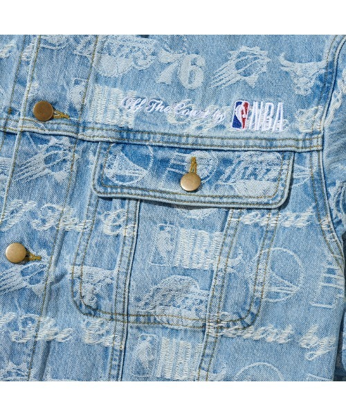 完売　JQD デニム　JACKET NBA OFFTHE COURTジャケット JQD DENIM JACKET – OFF THE COURT by NBA