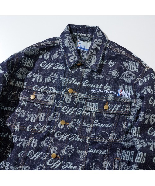 完売　JQD デニム　JACKET NBA OFFTHE COURTジャケット JQD DENIM JACKET – OFF THE COURT by NBA