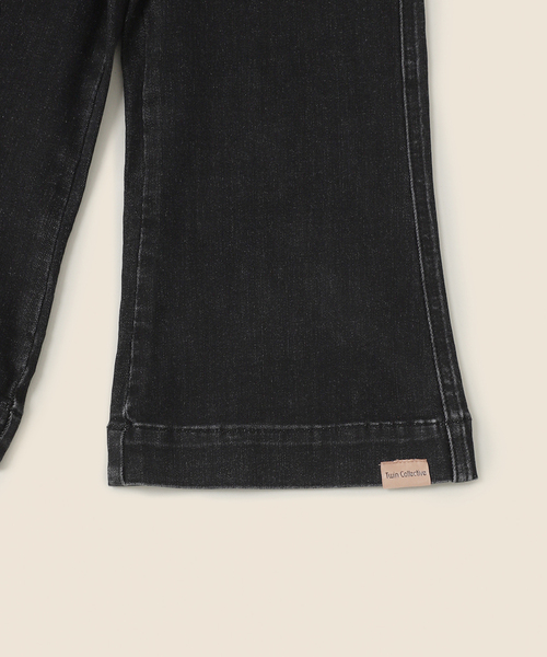Twin collective JANE JEAN BLACK ワイドフレア IENA ENFANT パンツ 「TWIN COLLECTIVE/ツインコレクティブ
