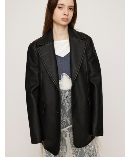 SLY ジャケット テーラードジャケット VINTAGE F/LEATHER