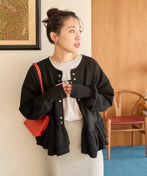 FREAK'S STORE トレーナー スウェット 限定展開 2WAY 裾 フリル