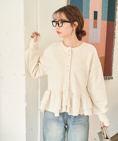 フリルで最安値！ 2Wayラッフルフリルトップス(カットソー)｜TOPS（トップス