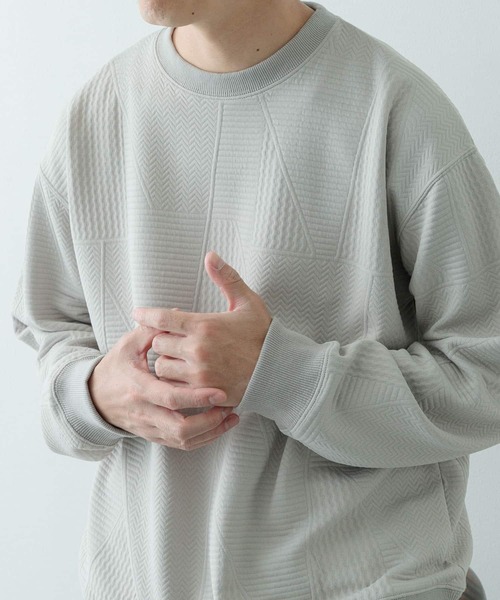 tシャツ ジオメジャカード クルーネックトップス メンズ | ITEMS URBANRESEARCH