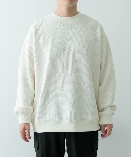 tシャツ ジオメジャカード クルーネックトップス メンズ | ITEMS URBANRESEARCH | 22
