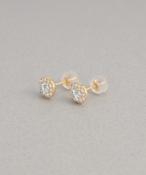 ピアス LAB_K10 モアッサナイト ピアス レディース_2