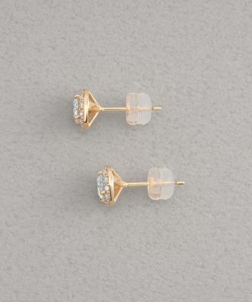 ピアス LAB_K10 モアッサナイト ピアス レディース_3