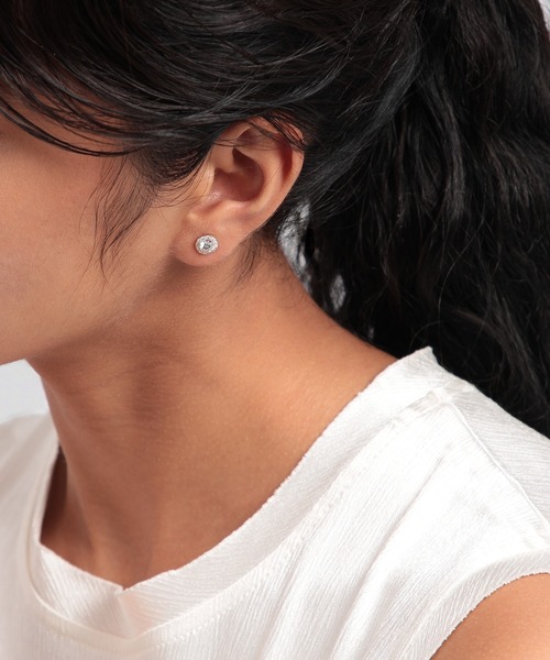 ピアス LAB_K10 モアッサナイト ピアス レディース_6