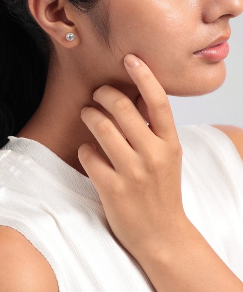 ピアス LAB_K10 モアッサナイト ピアス レディース_7