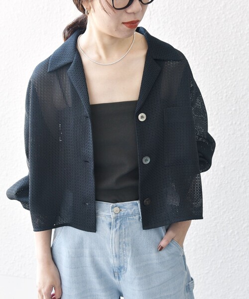 ネイビー　ブラウスジャケットS 楽天市場】ジャケット アウター 小さいサイズ レディース ダブル