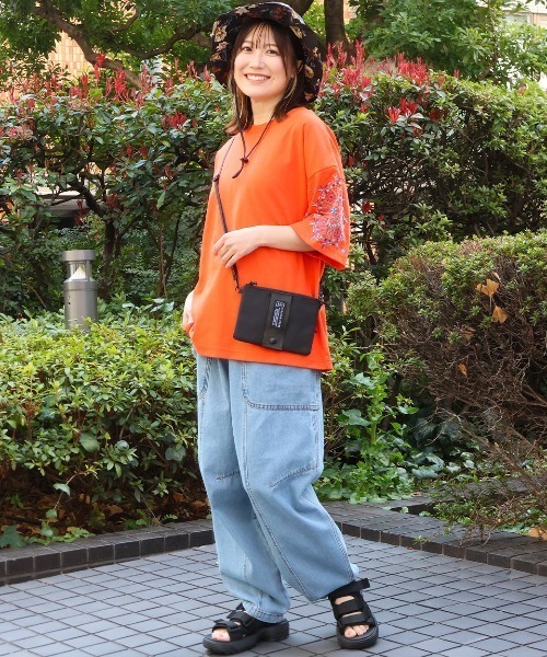 チチカカ tシャツ グアテマラ凧揚げスリーブ刺繍Tシャツ