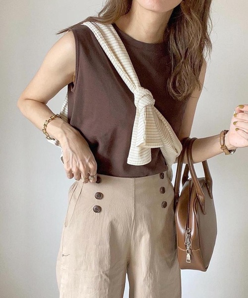 ハイウエストフロントボタンワイドパンツ-short・S・アイボリー パンツ フロントボタンワイドパンツ レディース : ZOZOTOWN