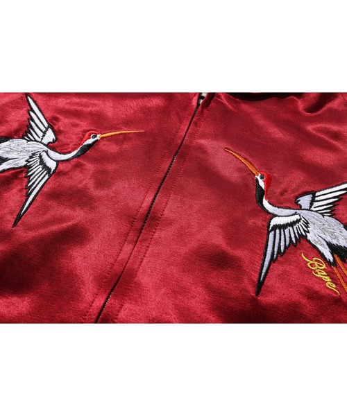 A BATHING APE® スカジャン A BATHING APE スカジャン JAPANESE CRANE EMBROIDERY