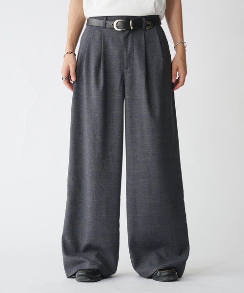 Y's 2013AW コットン ギャバジン 2タック ワイド スラックス パンツ Y's 2013AW コットン ギャバジン 2タック ワイド スラックス