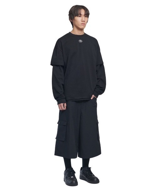 【NOMANUAL】ABRASION LAYERED LONG SLEEVE TEE スリーブティー NOMANUAL】ABRASION LAYERED LONG SLEEVE TEE / 【ノー