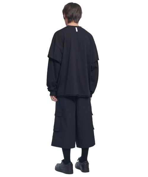 【NOMANUAL】ABRASION LAYERED LONG SLEEVE TEE スリーブティー NOMANUAL tシャツ 「NOMANUAL」ABRASION LAYERED LONG SLEEVE