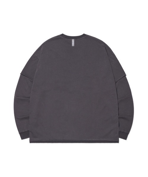 【NOMANUAL】ABRASION LAYERED LONG SLEEVE TEE スリーブティー NOMANUAL tシャツ 「NOMANUAL」ABRASION LAYERED LONG SLEEVE