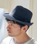 帽子 ハット メンズ ドライサーモ中折ハット メンズの詳細画像1