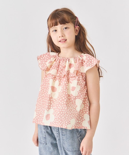45rpm 45rノースリーブ花柄チュニック ever closet チュニック 花柄 ノースリーブ キッズ 子供服